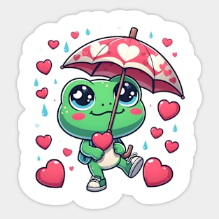 Valentine's Cartoon Delights T-Shirt Sticker